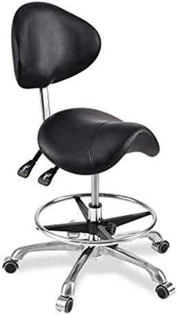Столче за столче за столче RHXX со потпирач за грб и потпирач за подножјето прилагодливо столче за вртење на тркала за салон за убавина