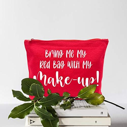 IHopes+ Смешни Шминка Торба Подарок За Жени Најдобри Пријатели Сестра Тинејџери| Донесете Ми Ја Мојата Црвена Торба Со Мојата Шминка Природна
