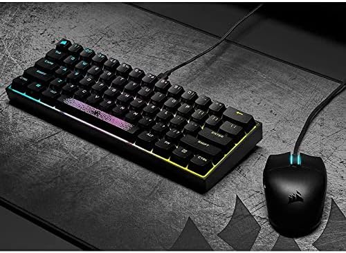 XYLXJ K65 RGB Mini 60% Механичка тастатура за игри, прилагодливи единечни клучеви за осветлување RGB, копчиња за механичка брзина, технологија за хипер-обработка