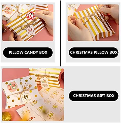 Партикиндом 1 Поставете Божиќна Кутија За Подароци За Бронзирање Божиќна Кутија За Перници За Дома / Ѕид/Кујна/Декор На Просторијата