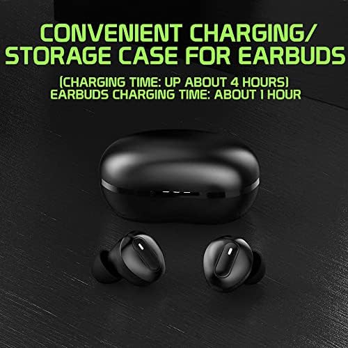 Безжичен V5.1 Bluetooth Earbuds компатибилен со Sony F3111 со продолжено куќиште за пакување за полнење за слушалки за уво.