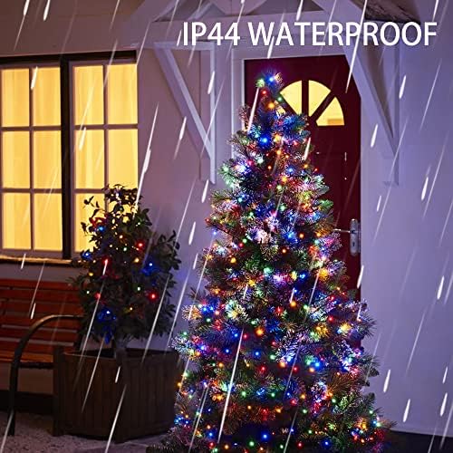 Blubsle Bright 300 Count 17 ft Christmas Icice Lights + 300 LED 100 ft Christmas String Lights