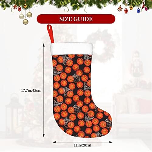 Cutedwarf Cool Cartoon Basketball Christmas Christmas Christmas Stock Xmas Holiday Ornaments камин виси чорап 18 инчи чорапи