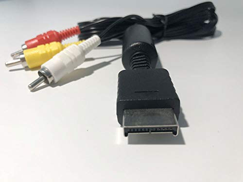 Gamemon PS2 PlayStation 2 AV до RCA кабел компатибилен со PlayStation/PS2/PS3/PSX 1,8M