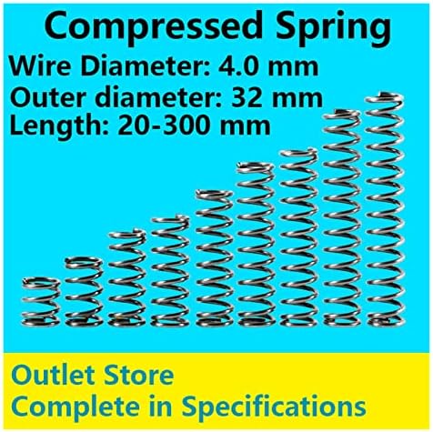 Изворите на компресија се погодни за повеќето поправка I компресија на пролетната компресија на пролетната жица Дијаметар на жицата 4,0мм,