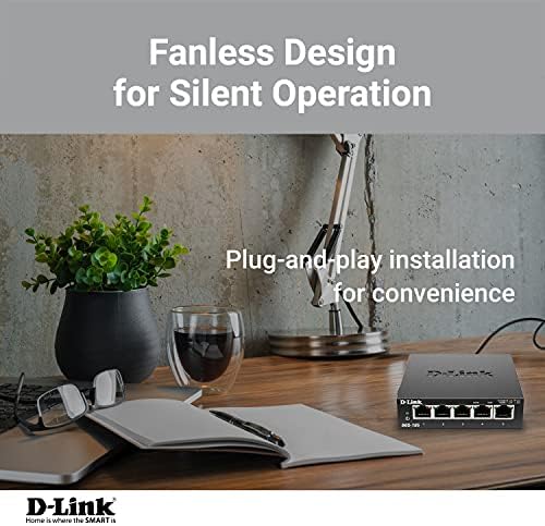 D-Link DGS-105 5-порта Гигабит QoS Switch Metal Shassis Jumbo рамки