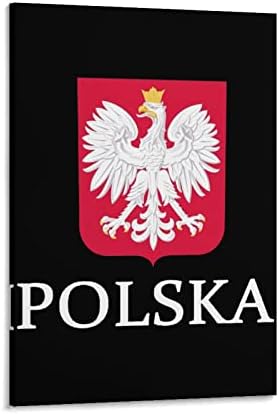 Патриотски полски Полска знаме печатено сликарство wallидни уметности модерни уметнички дела вертикална висечка слика за декорација на домови