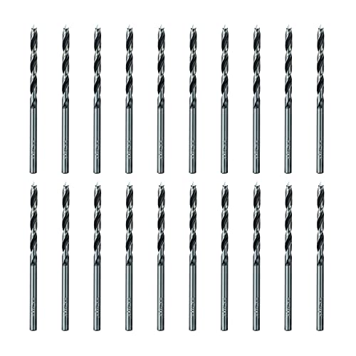 Sali 20PCS BRAD POINT WOOD DRIPT BIT SET 1/8 ”јаглероден челик дрво Дрвачки бит сет за тврдо дрво, иверица, пластични тркалезни дупки во сите