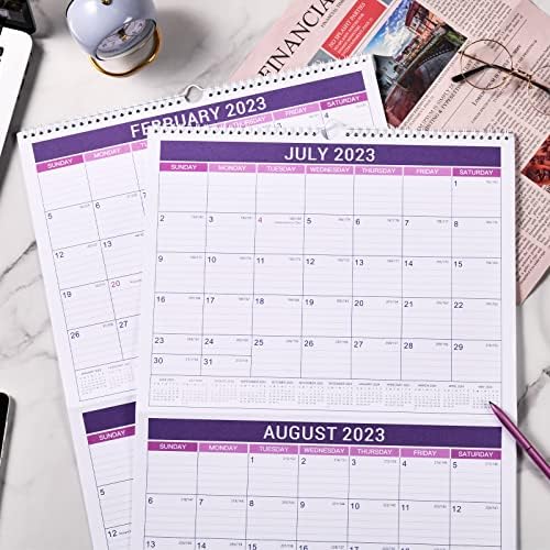 Ѕид Календар 2023 - Голем 2-Месечен Календар 2023 Дисплеј, Календар 2023 Од Јануари 2023 До Јануари 2024 година, 14.7 х 22.3, Ѕиден Календар