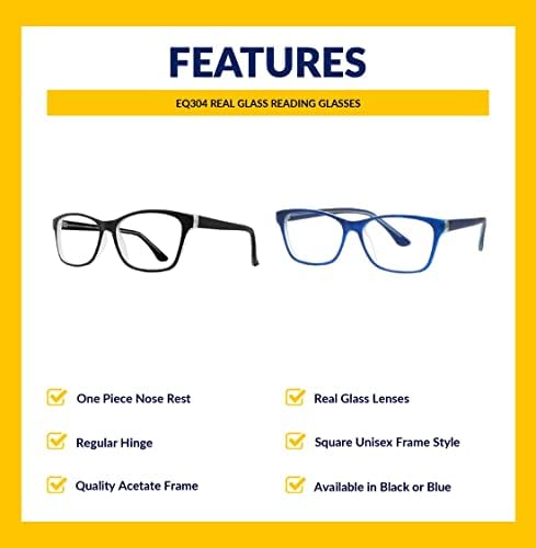 Наспроти Очила Вистинско Стакло Очила За Читање Со Проѕирни Вистински Стаклени Леќи Во Рамноденица 304 Пластична Рамка