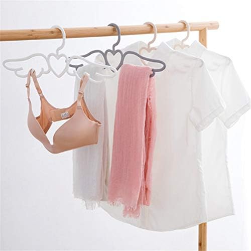 GSDNV 5 парчиња ангелски крилја обликувани облеки Организатор за гардероба за гардероба за домашен хотел отворено бебешки палто за сушење на шалчиња за вратоврска