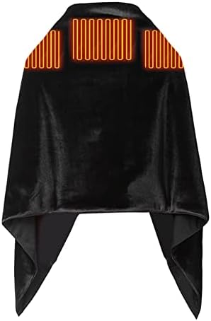 Keusn загреани шамии за жени USB шал -шал јаглеродни влакна за греење шал за греење Електрично ќебе за термичко ќебе 65 × 168 см