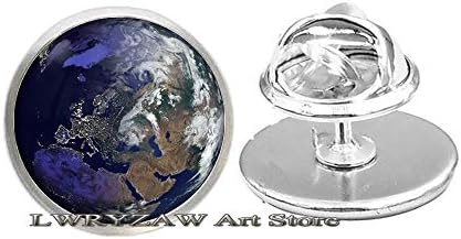 Земјината пина Глобус планета универзум брош пат за патување и пински арт уметнички планети накит за накит брош накит, M358