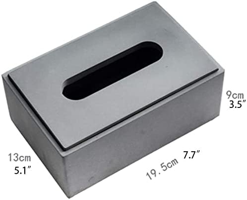 Кутија За Ткиво Нијанксин Покријте Го Држачот За Кутија За Ткиво Со Цементна Работна Површина Индустриски Ветер Со Капак Запечатена Правоаголна