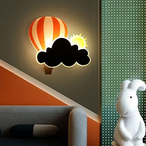 MGJXTWG Детска соба wallидни светла Креативни деца LED ноќни светла, тела за осветлување на балон со топол воздух во облак, за спална соба