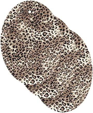 Алаза леопард печати гепард природни сунѓери кујнски целулоза сунѓер за миење садови за миење бања и чистење на домаќинства, не-крик и еко пријателски, 3 пакувања