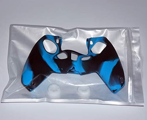 Ниту/бренд Камуфлажа Силиконски заштитен случај на кожа за PlayStation 5 со 2 комплет за капаци на џојстик, Siutable за PS5/PS4/PS3