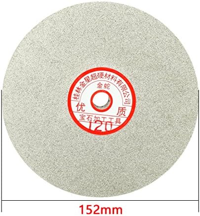 Аексит со 6-инчен резба на абразивни тркала и дискови 120 дијамантски обложени рамни лапчиња за мелење на површини за мелење на површини за мелење на тркала за полира
