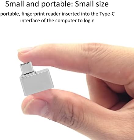 Mini USB читач на отпечатоци за Windows 10 Здраво, 0,5 секунди 360 степени Преносен безбедносен клуч за биометриски отпечатоци за отпечатоци за победа 7, за победа 8, за Win 10 Systems