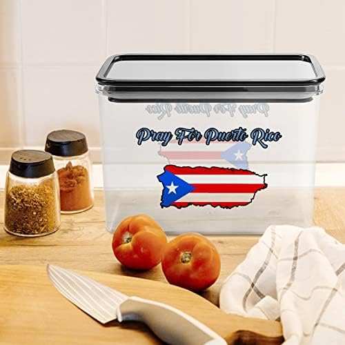Молитва За Порторико Кутија За Складирање Пластични Канистри За Контејнери За Организатор На Храна Со Капак За Кујна