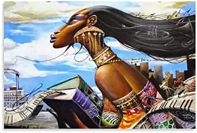 Африкански постер за уметност на африканските жени на Френк Морисон, модерно wallидно декор, платно, сликање дневна соба, спална
