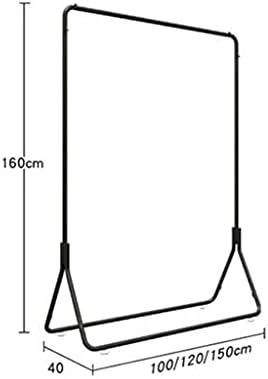 Дома Стилски и едноставни лавици за палто за црно слетување, Едноставност Домашни закачалки Метална облека Приказ за повеќекратна облека на отворено облека за шин