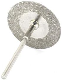 X-Dree 2 парчиња 30мм дијамантски обложени ротациони сечење на тркалото за мелење на тркалото W 2.35mm Mandrel (Disco de Muela Abrasiva de Corte