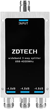 ZDTECH Широкопојасен 3-насочен сплитер со N-женски конектори 50 ом Сплитер за сигнал за 3G/4G/LTE/5G