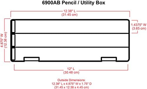 Кутија за комунални услуги за моливи на Артбин 6900AB, Организатор за уметност и занает, [1] Поделена кутија за складирање за пенкала, моливи,
