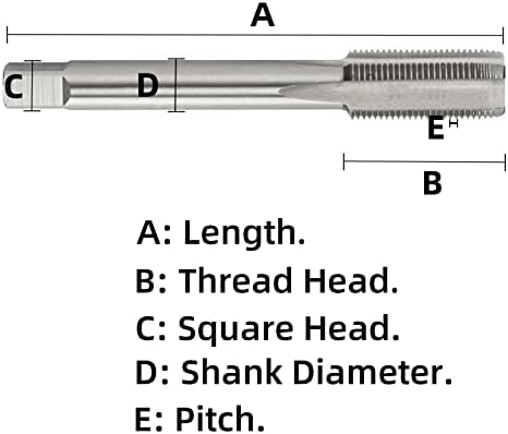 Aceteel метричка нишка Допрете M41 X 2,5, HSS машина Допрете десна рака M41x2.5 mm