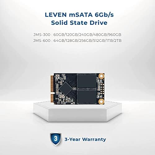 ЛЕВЕН JMS600 mSATA SSD 2TB 3D NAND SATA III 6 Gb/s, Msata Внатрешна Цврста Состојба Диск