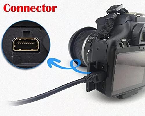 Замена на кабелскиот кабел за компатибилен со USB на SupplySource 3FT за замена на кабелот за кабел за Panasonic Lumix DMC-FH22 S FH22K FH22P
