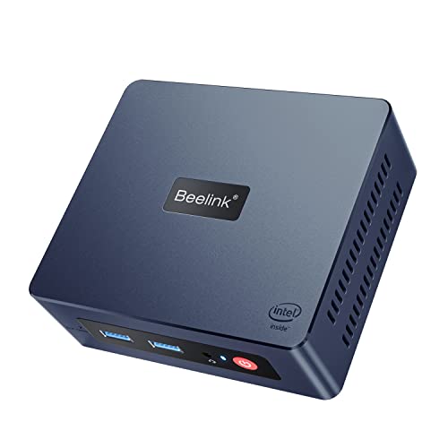 Beelink Мини КОМПЈУТЕР, Мини S Мини Компјутер 11-Ти Генерал Quad-Core N5095, Десктоп Компјутери 8GB DDR4 RAM МЕМОРИЈА 128GB SSD 4K UHD Двојна HDMI, 2.4 G+5G WiFi Gigabit Ethernet/BT4. 0 За Канцеларија/Дома