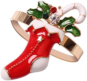 2023 година Нова салфетка салфетка Божиќна салфетка прстен прстен снег тока празник Божиќно дрво дрво глава накит алатки монистра за занаети