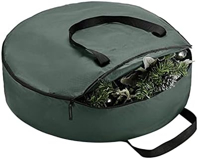 Зелена Божиќна Торба за Складирање, за венци кутии Додатоци за Подароци Од дрво божиќни украси торба за складирање со вилер