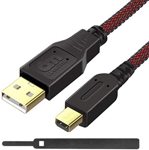 6Amlifestyle USB CABLE CABLE CABLE PREMIUM USB Под пополнување на полначот за полнење на полнач за полнење компатибилен со Nintendo 2DS/3DS/3DS