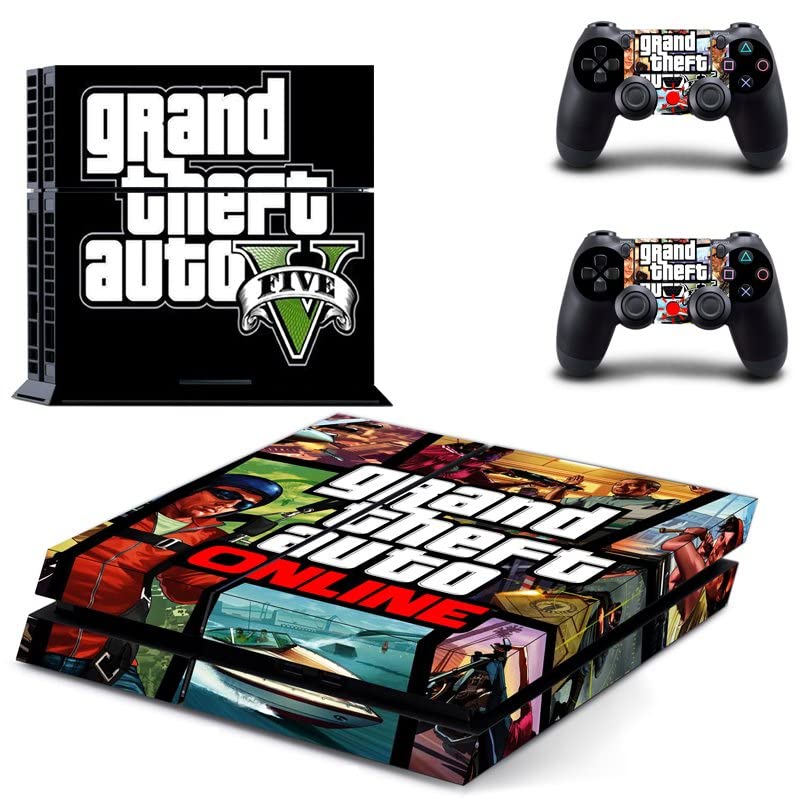 За PS5 Disc - Game Grand GTA Theft и Auto PS4 или PS5 налепница за кожа за PlayStation 4 или 5 конзола и контролори Декал Винил ДУЦ -5180