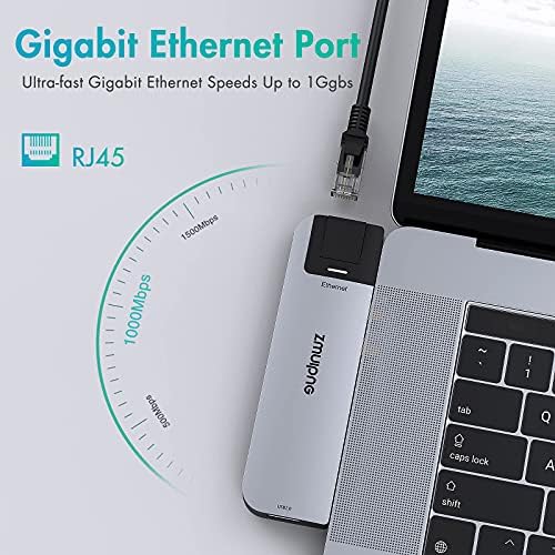 USB C Адаптер Центар За Macbook Pro Air 13 15 16 инчи 2020 2019 2018 8 во 2 Multiport Докинг Станица Лаптоп Екстендер USB C Сплитер