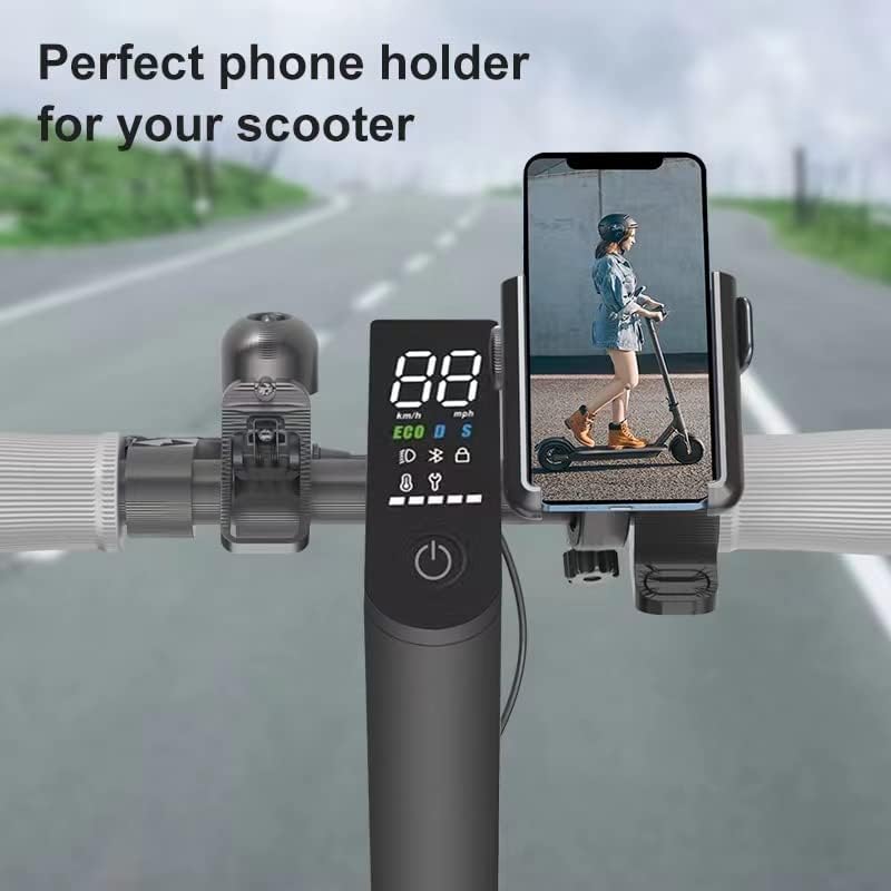 M365 PRO Scouter Телефонски монтирање, Segway NineBot Прилагодлив држач за лента, одговара на сите iPhone, Samsung Galary, iPhone