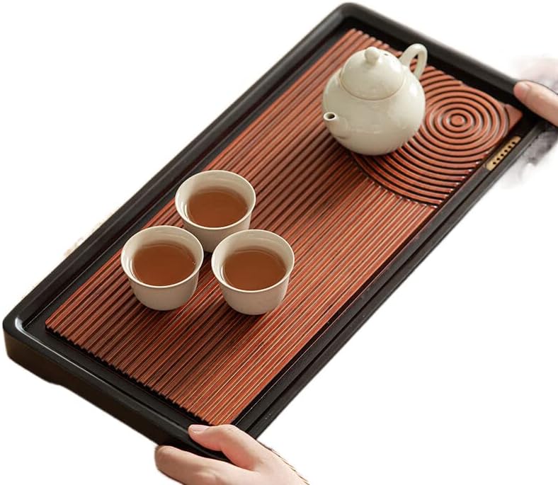 Табела за чај Едноставно одводнување сув чај табела за домаќинство кунг фу чај сет 茶盘 简易 沥水 茶 台 家用 功夫 茶具 茶具