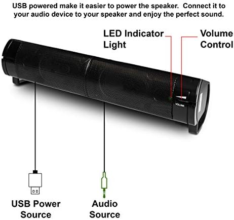 ЗВУЧНА Лента со ЗВУЧНА Лента со ЗВУЧНА Лента Со USB Напојување со КОМПЈУТЕР 3,5 mm Звучникот со аудио Жична Звучна Лента Се