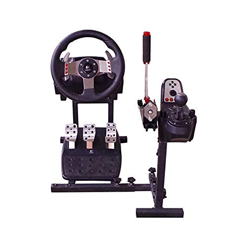 Intbuying Racing Game The Wheel Stand Simulation Simulation Возење одговара за Logitech G25, G27, G29 -wheel, педали и менувачи на менувачи