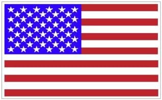 Безбедносна декорација Неограничено американско знаме црвено бело сино прилагодување на азотни оксид за замена на шишиња за замена на кора од кора од налепница за