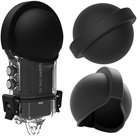 Случај за нуркање Huayuwa 30m со капаче за силиконски леќи за insta360 x3 акција камера водоотпорен случај со додатоци за заграда