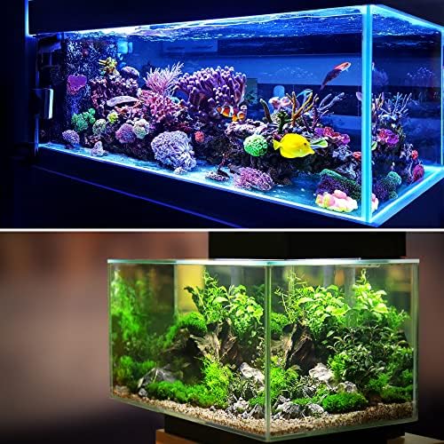 Vocoste 1 компјутерски резервоар за риби Аквариум украси вештачки растенија, пластични вештачки водни растенија за аквариум,