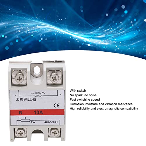 Регулатор на напон на SSR, 24-380VAC Брзо префрлување Брзо ладење Лесно инсталирање на цврста состојба Реле за автоматски процес