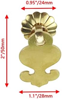 Капка фиока 4 парчиња влече гроздобер стил цвет образец златен кабинет за влечење прстен