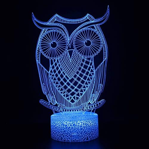 SZG Owl Desk LAMP допирање на LED ноќна светлина домашна соба Виножито коњски лампен декорација креативни табели за подароци