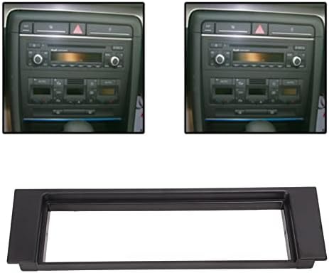 CAR Radio Fascia, 1 Din Car Stereo Radio Fascia панел DASH DVD Installent Installent Trim Замена за A4 4B 2001‑2004
