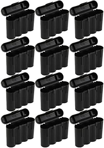 Casesц Батерија 12 Црна Пластика Box ААА Кутија За Чување Кутии